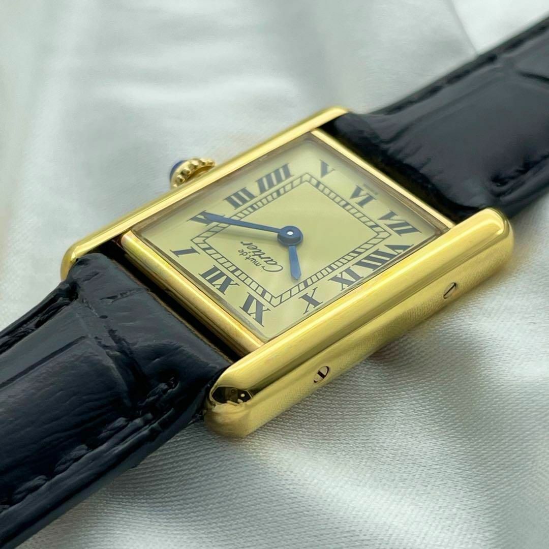 Cartier(カルティエ)のT685 カルティエ ヴェルメイユ マストタンクSM アイボリー文字盤 クォーツ レディースのファッション小物(腕時計)の商品写真