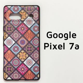 Google Pixel 7a カラフル タイル ソフトケース カバー(Androidケース)