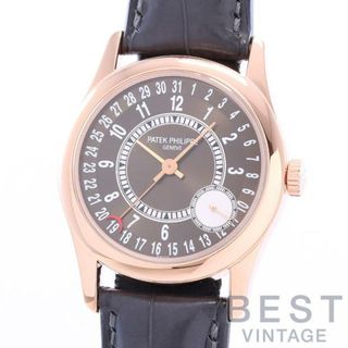 パテックフィリップ(PATEK PHILIPPE)の【OH済】 パテックフィリップ 【PATEK PHILIPPE】 カラトラバ 6000R-001 メンズ ブラウン K18ローズゴールド 腕時計 時計 CALATRAVA BROWN K18RG PP　K18PG K18ピンクゴールド【中古】 (腕時計(アナログ))