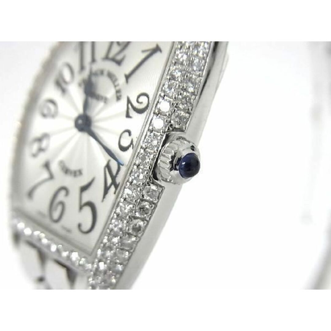 FRANCK MULLER(フランクミュラー)の■稼働品■希少■ FRANCK MULLER フランクミュラー 1752QZ D トノーカーベックス 2重ダイヤ 18K 18金 750 WG 腕時計 シルバー系 Y1954 レディースのファッション小物(腕時計)の商品写真