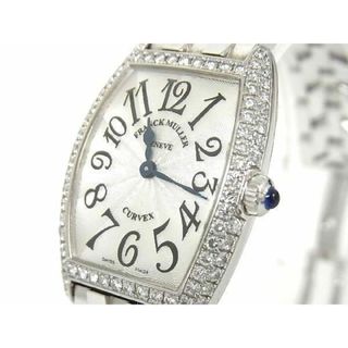 FRANCK MULLER - ■稼働品■希少■ FRANCK MULLER フランクミュラー 1752QZ D トノーカーベックス 2重ダイヤ 18K 18金 750 WG 腕時計 シルバー系 Y1954