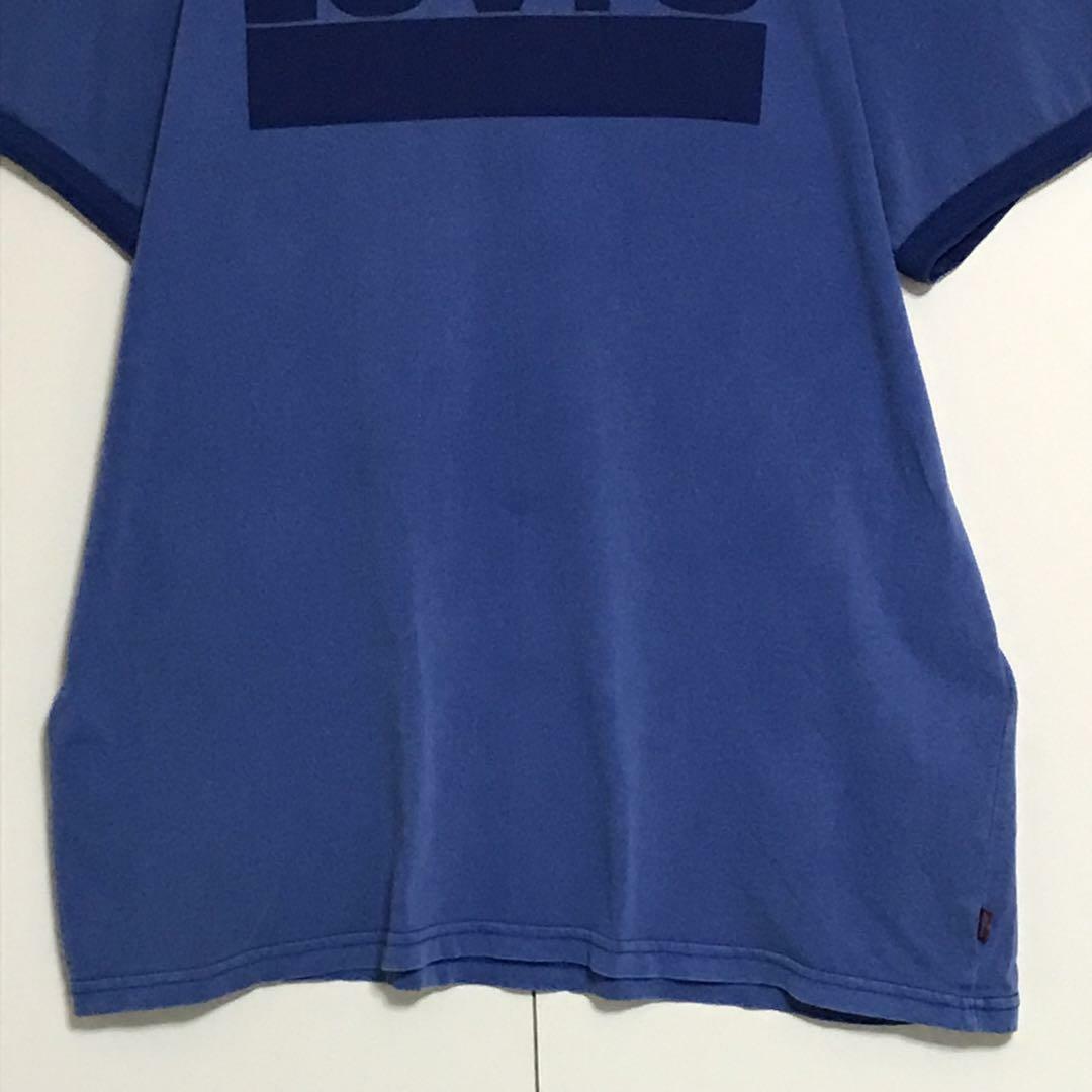 Levi's(リーバイス)の【最高の色落ち】リーバイス　センタービッグロゴ入りTシャツ　ブルー　F976 メンズのトップス(Tシャツ/カットソー(半袖/袖なし))の商品写真