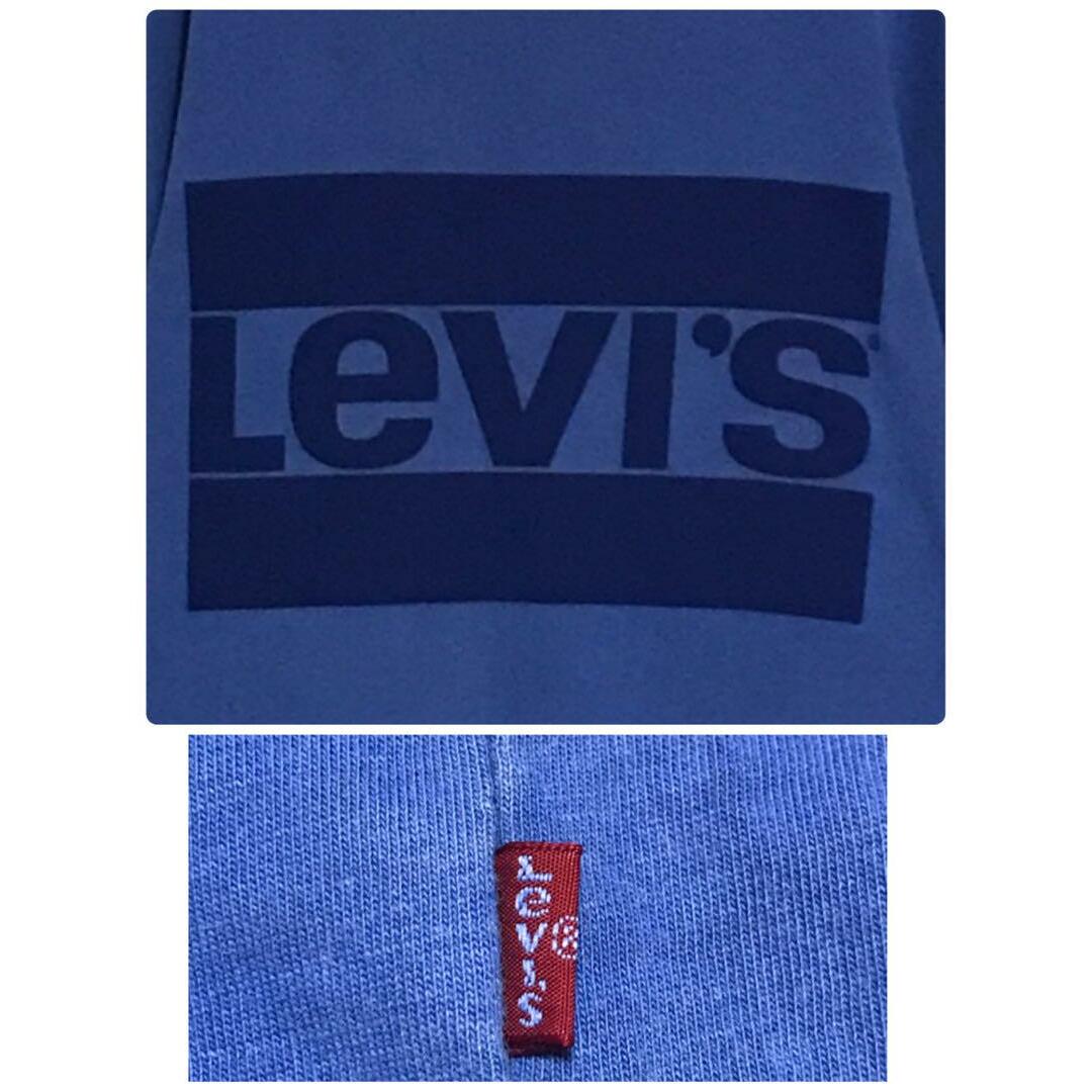 Levi's(リーバイス)の【最高の色落ち】リーバイス　センタービッグロゴ入りTシャツ　ブルー　F976 メンズのトップス(Tシャツ/カットソー(半袖/袖なし))の商品写真