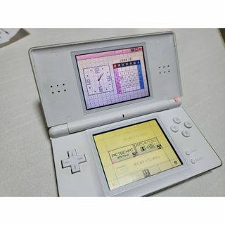 ニンテンドウ(任天堂)の動作OK DS Lite 白 ヤケ超大 (携帯用ゲーム機本体)