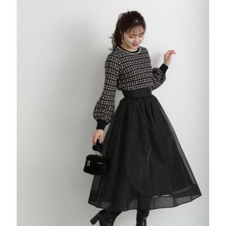 プロポーションボディドレッシング(PROPORTION BODY DRESSING)のタグ付き未使用品♡プロポーションボディドレッシングオーガンジーギャザースカート(ロングスカート)