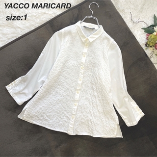 YACCO MARICARD ヤッコマリカルド ピンタックシャツ ブラウス 1(シャツ/ブラウス(長袖/七分))
