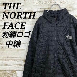 THE NORTH FACE - 【k6759】USA規格ノースフェイス刺繍ロゴナイロンジャケットプリマロフト中綿