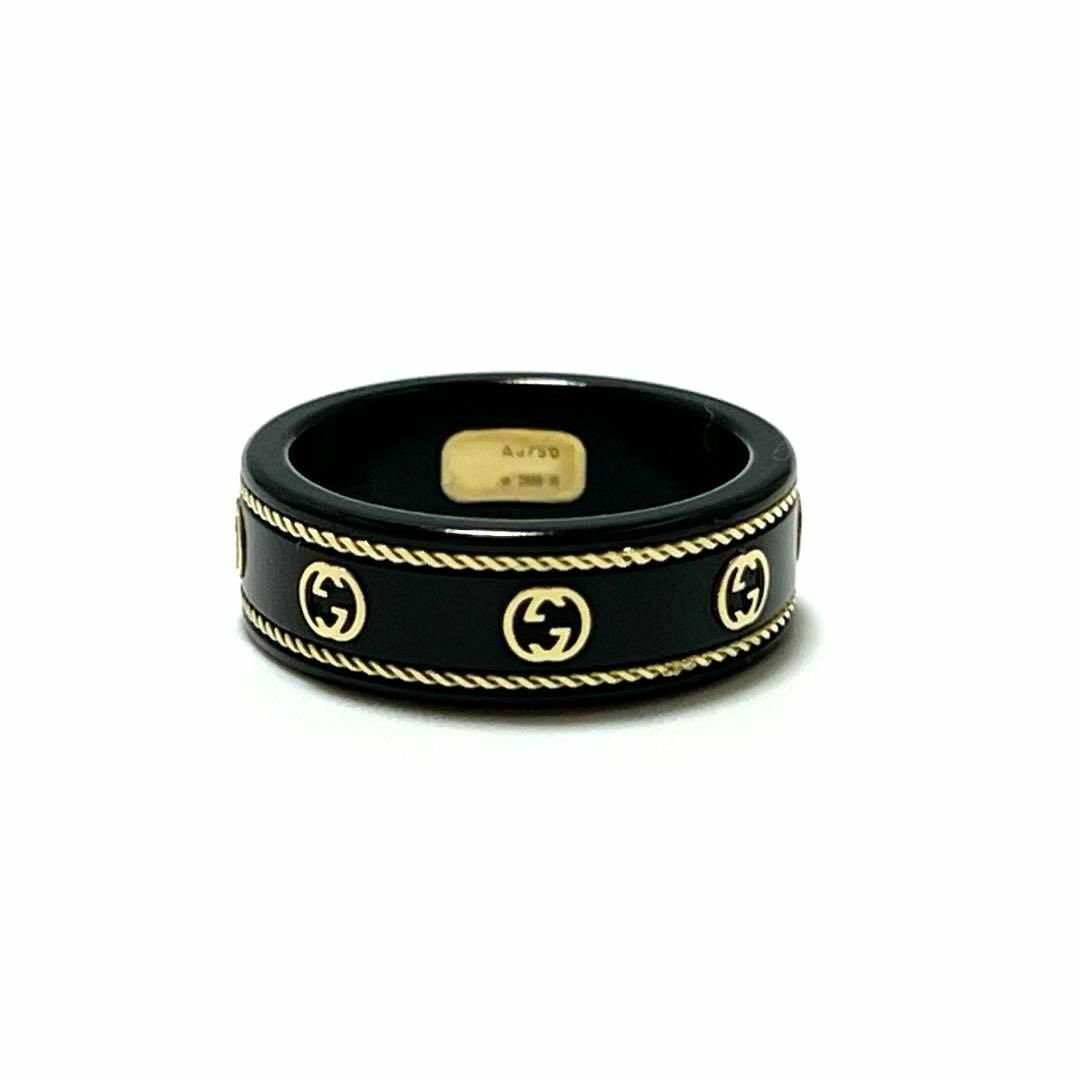 Gucci(グッチ)の【15号】グッチ　GUCCI　メンズ　アイコン　リング　指輪　ゴールド　K18 メンズのアクセサリー(リング(指輪))の商品写真