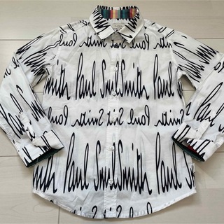 ラルフローレン(Ralph Lauren)のポールスミスジュニア　ロールロゴ　長袖シャツ　120(ブラウス)