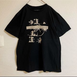 ノーティカ(NAUTICA)のNAUTICAノーティカビッグプリントロゴTシャツオーバーサイズ半袖tシャツ黒(Tシャツ/カットソー(半袖/袖なし))