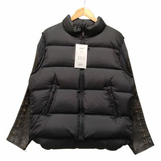 UNDERCOVER - UNDERCOVER アンダーカバー 品番 UCZ9204 30TH Leather Sleeve Down Jacket 袖レザー ダウンジャケット ブラック サイズ2 正規品 / 34186