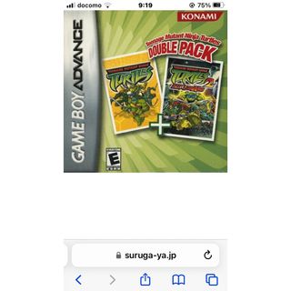 正規品　tmnt double pack GBA タートルズ