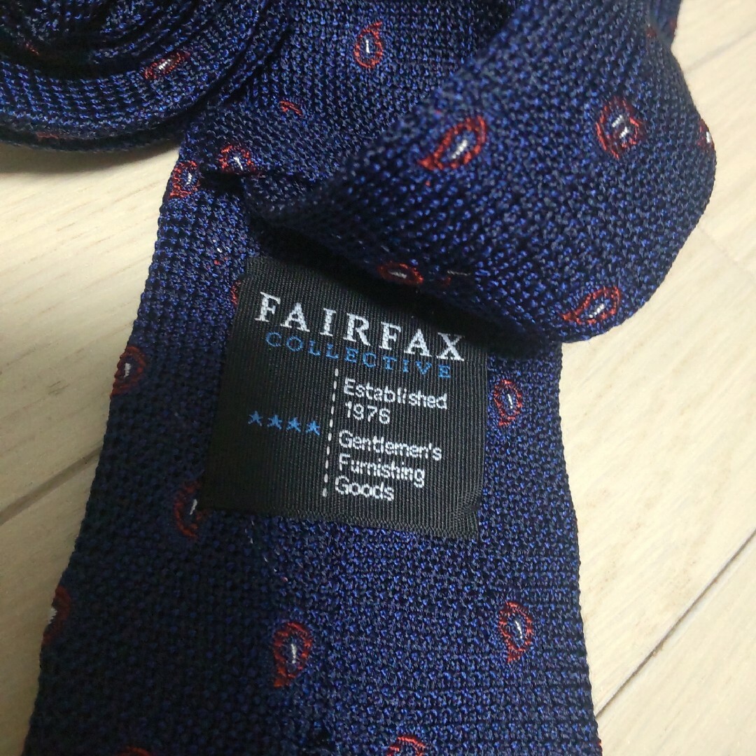 FAIR FAX(フェアファクス)のFAIRFAX フェアファクス 日本製 イタリア生地 シルク ニット ネクタイ メンズのファッション小物(ネクタイ)の商品写真