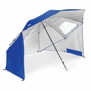 【色:ブルー_サイズ:2.4m】スポーツブレラ(SportBrella) パラソ(その他)