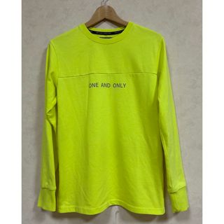 アダムスジャグラー メンズ ロンT コットン100% イエロー SMALL(Tシャツ/カットソー(七分/長袖))