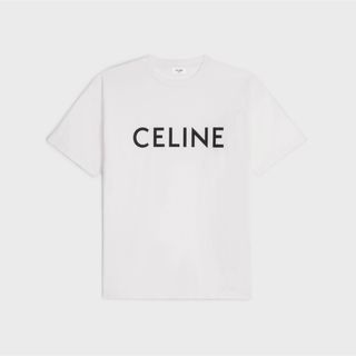 celine - CELINE ルーズ Tシャツ / コットンジャージー チョーク / ブラック