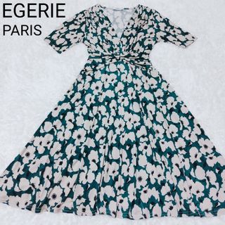 EGERIE PARIS ワンピース 花柄 半袖 M(その他)