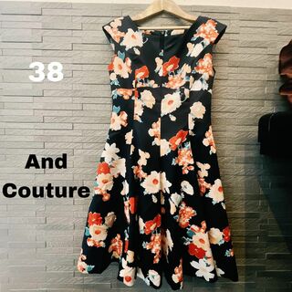 And Couture - And Couture 花柄 ワンピース ノースリーブ  カラードレス M〜L