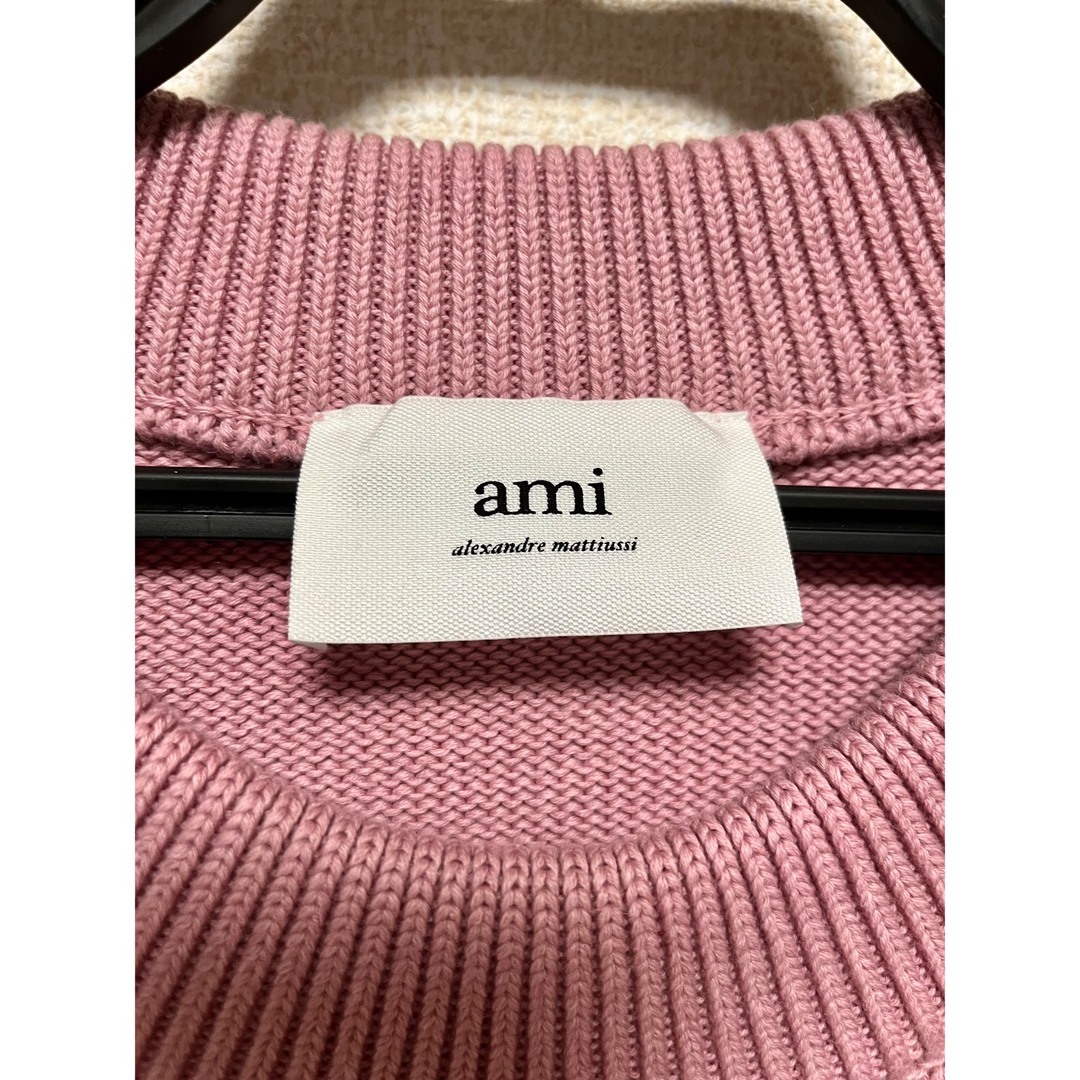 ami - アミパリ正規品☆ピンクニットの通販 by でめめ's shop ami - アミパリ正規品☆ピンクニットの通販 by でめめ's shop