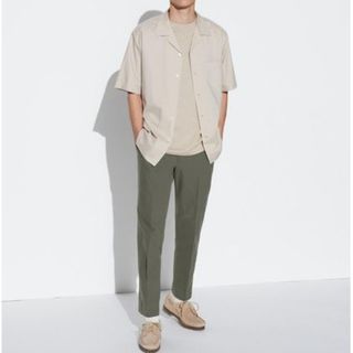 ユニクロ(UNIQLO)の美品 ユニクロ 感動パンツ 2wayストレッチ (コットンライク)(スラックス)