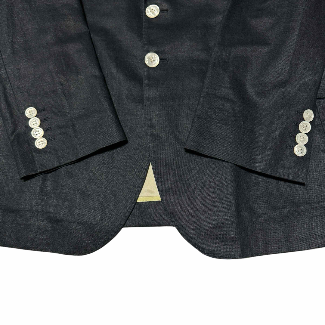 Paul Smith(ポールスミス)のPS Paul Smith リネン2B テーラードジャケット ネイビー XL メンズのジャケット/アウター(テーラードジャケット)の商品写真