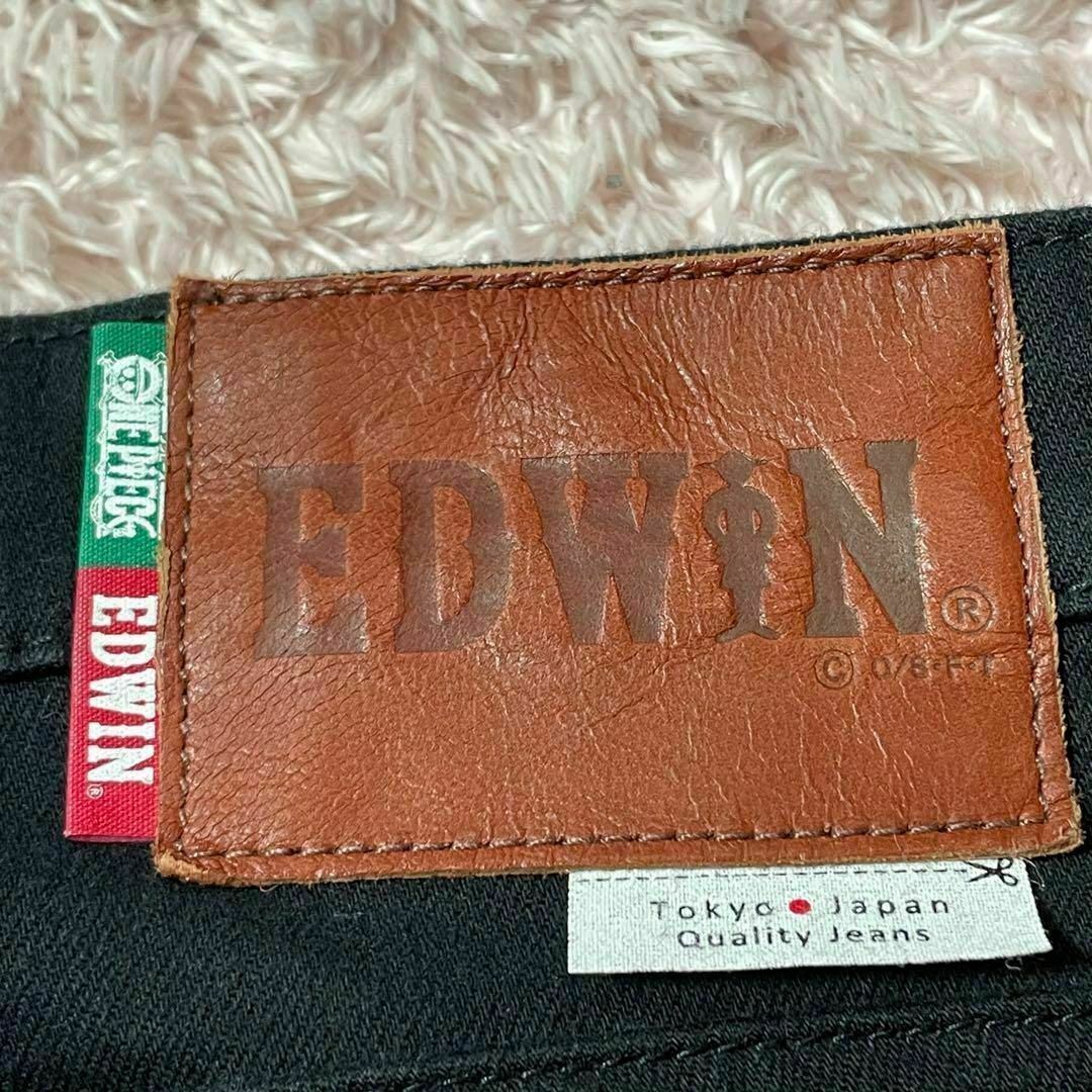 EDWIN(エドウィン)のエドウィン　ワンピース　ゾロ　コラボ　ブラックデニム　メンズM メンズのパンツ(デニム/ジーンズ)の商品写真