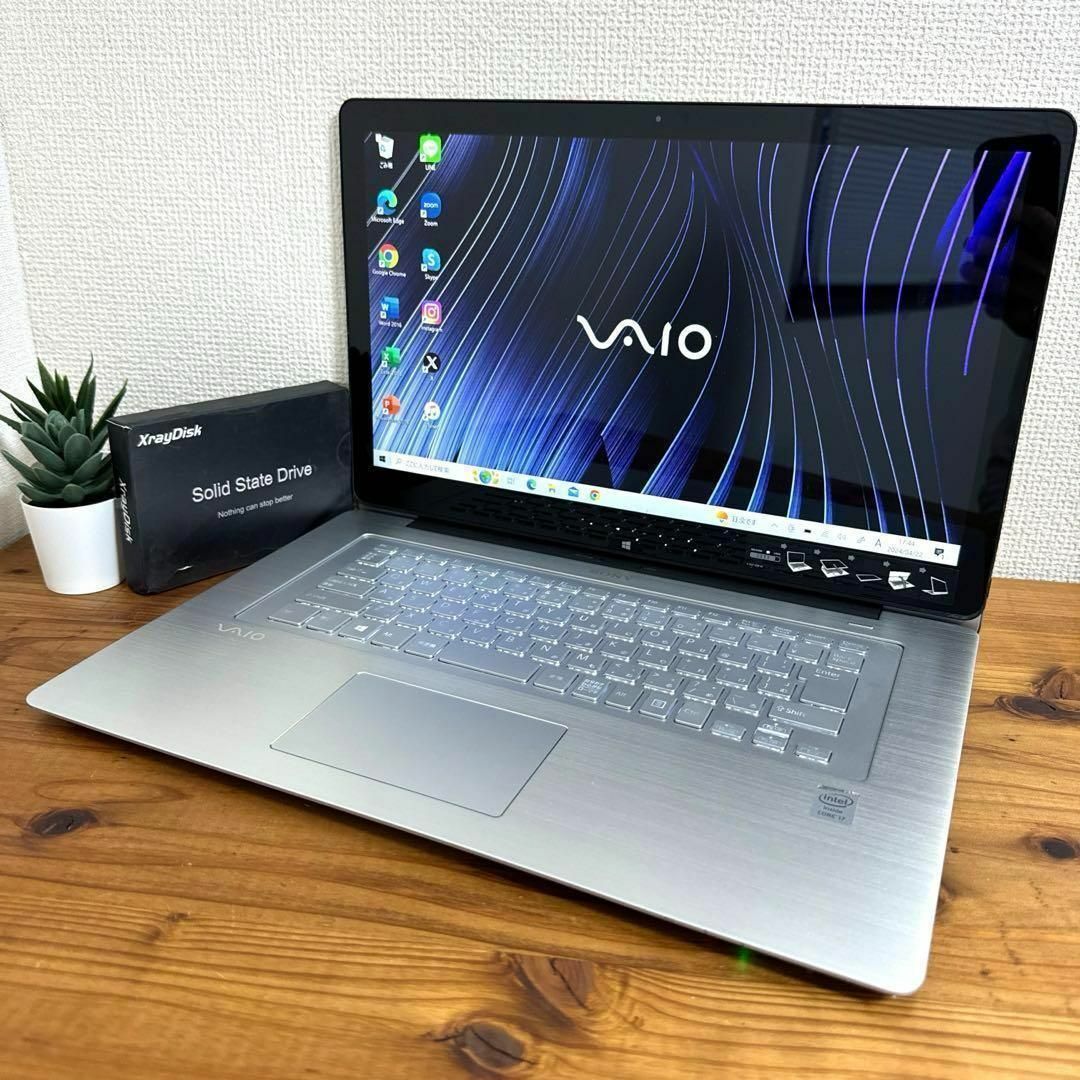 SONY(ソニー)の【希少】VaioFit 高級アルミボディ☘corei7☘SSD512/8GB スマホ/家電/カメラのPC/タブレット(ノートPC)の商品写真