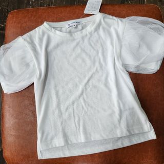 GLOBAL WORK - 新品 グローバルワーク 半袖 カットソー Tシャツ 100 110 チュール袖