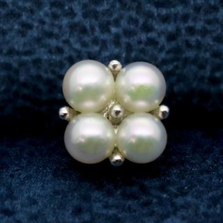 ミキモト(MIKIMOTO)のミキモト ピアス K18WG 真珠 ベビーパール 片耳/24-30(ピアス)