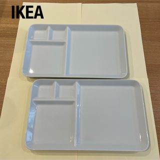 IKEA - 【IKEA】プレート仕切り付き　ホワイト　31×19㎝