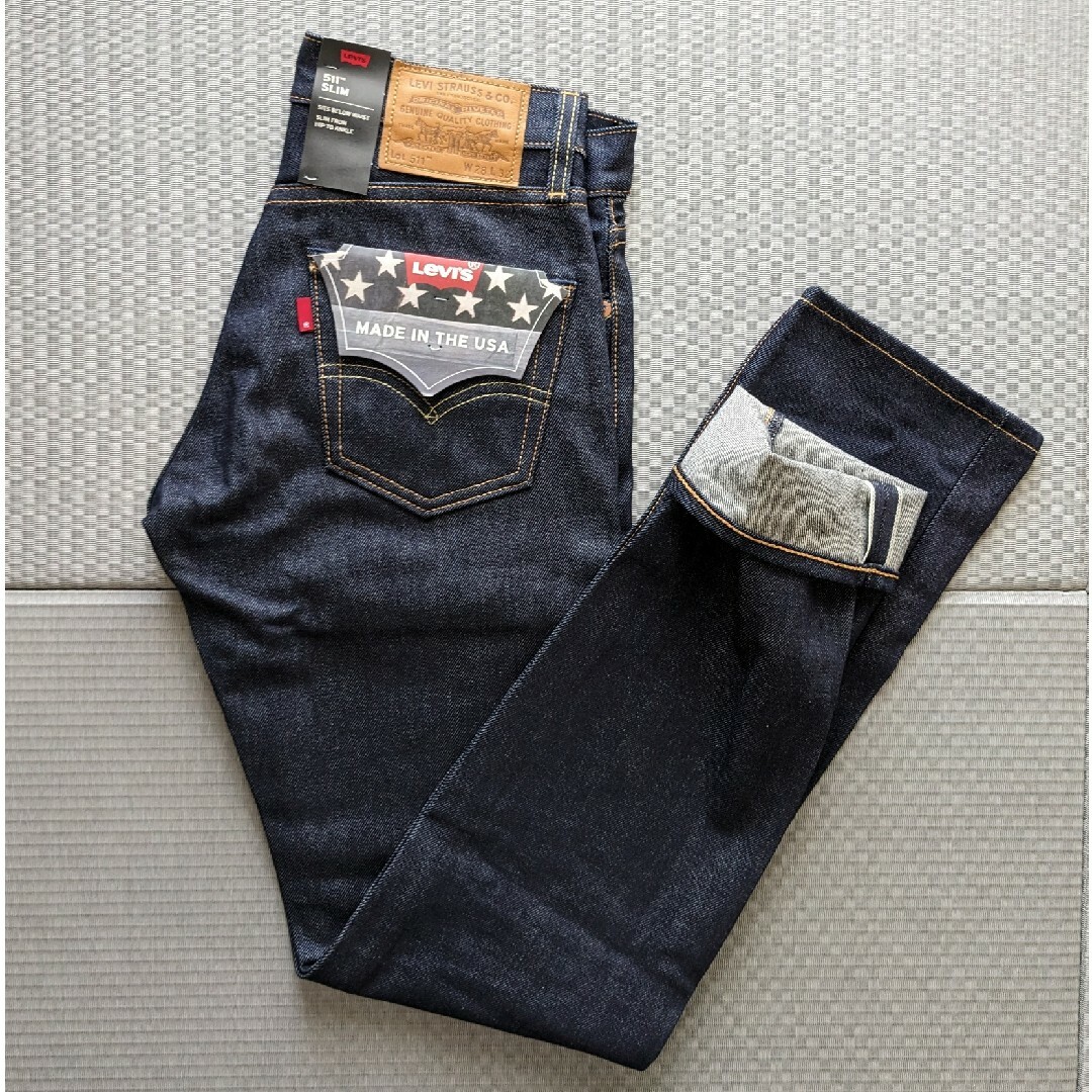 Levi's(リーバイス)の新品 タグ付き LEVI'S 511 アメリカ製 リジッド 未使用 セルビッジ レディースのパンツ(デニム/ジーンズ)の商品写真