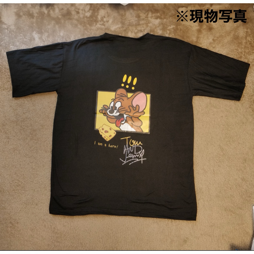 トムとジェリー Tシャツ 半袖 XXL 黒 アメコミ ストリート 韓国 人気 メンズのトップス(Tシャツ/カットソー(半袖/袖なし))の商品写真