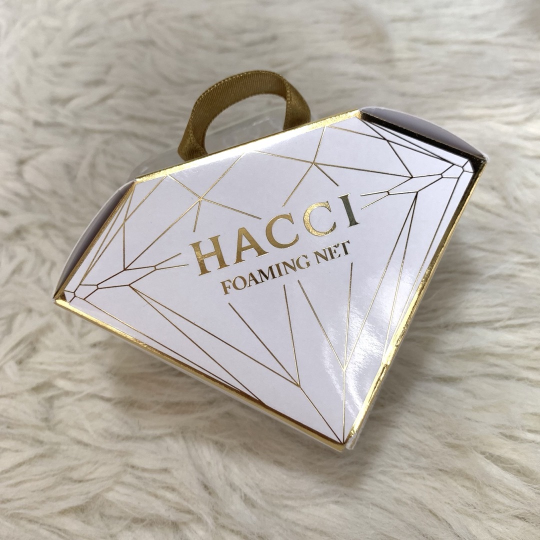 HACCI(ハッチ)の【新品】HACCI・ハッチ：はちみつ石鹸 洗顔グッズ 泡立てネット 25g コスメ/美容のスキンケア/基礎化粧品(洗顔料)の商品写真