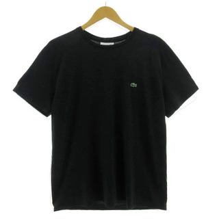 LACOSTE - ラコステ LACOSTE Tシャツ 丸首 ロゴ 半袖 コットン 黒 XL