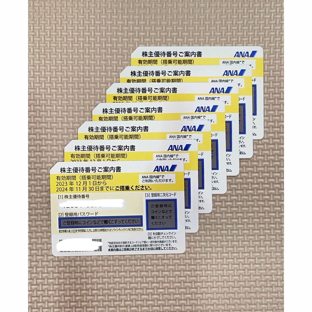 ANA(全日本空輸)(エーエヌエー(ゼンニッポンクウユ))のANA株主優待航空券 チケットの乗車券/交通券(航空券)の商品写真