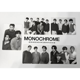 ボウダンショウネンダン(防弾少年団(BTS))のBTS MONOCHROME ミニフォトカード BTS ユニット 5枚 コンプ(アイドルグッズ)