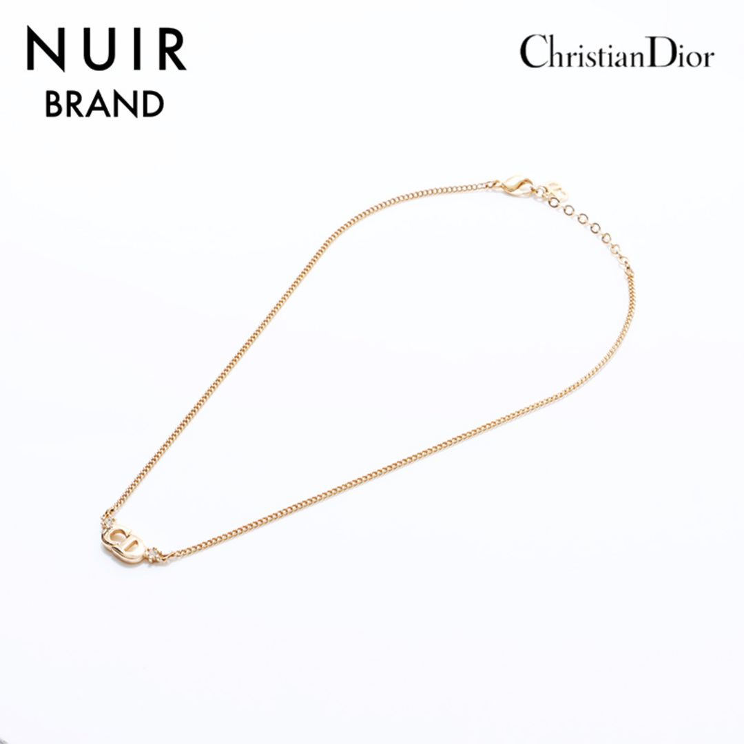 Christian Dior(クリスチャンディオール)のディオール Dior ロゴ ラインストーン ネックレス レディースのアクセサリー(ネックレス)の商品写真