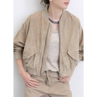 アパルトモンドゥーズィエムクラス(L'Appartement DEUXIEME CLASSE)のアパルトモン購入◆BULLY/ブリ―◆SUEDE BOMBER JACKET(ブルゾン)