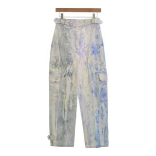 レイチェルコーミー(Rachel Comey)のRachel Comey カーゴパンツ 0(XS位) 白x緑x紫系等(総柄) 【古着】【中古】(ワークパンツ/カーゴパンツ)