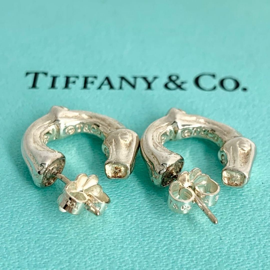 Tiffany & Co.(ティファニー)のティファニー 希少 バンブー フープ ピアス ヴィンテージ 廃盤 dt2 レディースのアクセサリー(ピアス)の商品写真