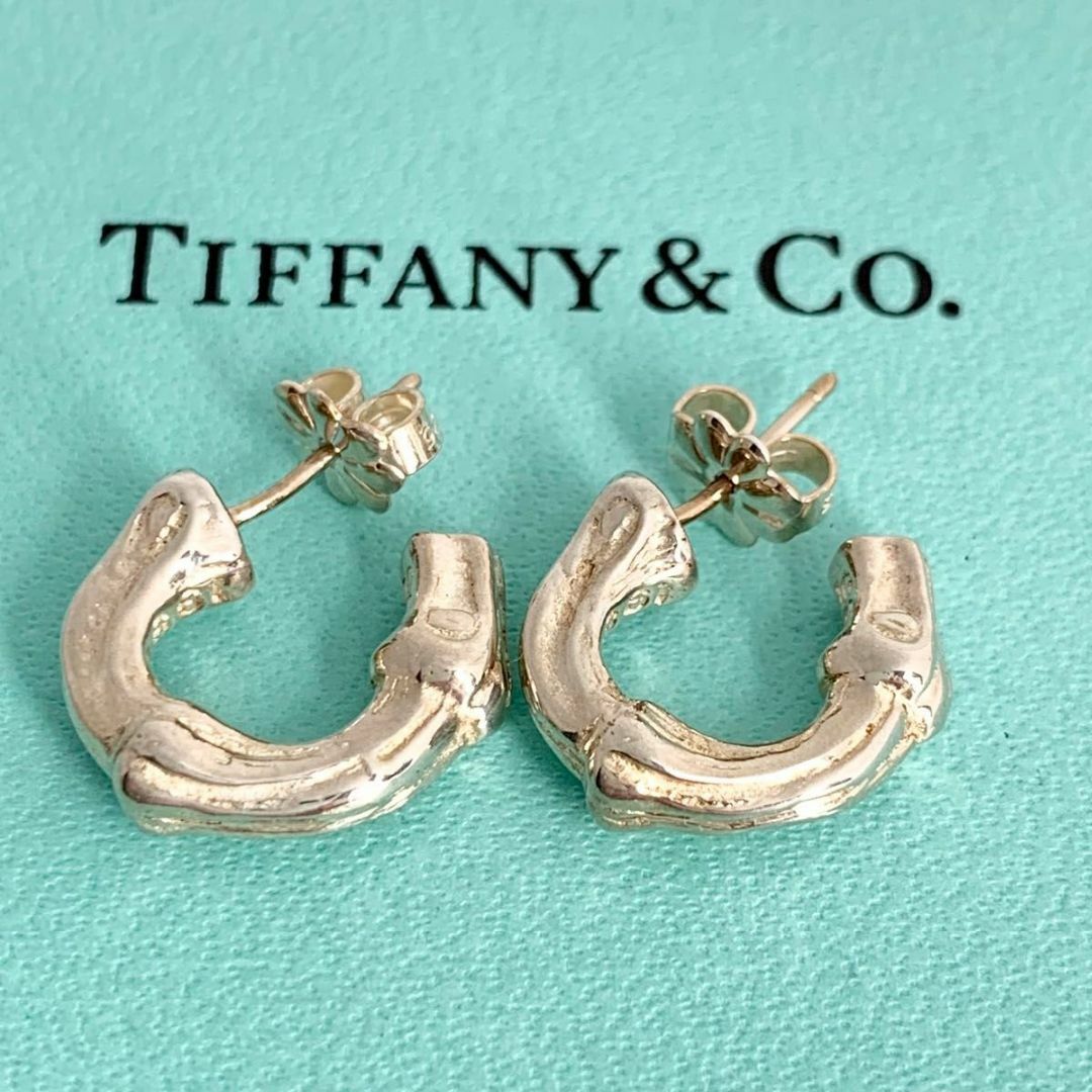 Tiffany & Co.(ティファニー)のティファニー 希少 バンブー フープ ピアス ヴィンテージ 廃盤 dt2 レディースのアクセサリー(ピアス)の商品写真