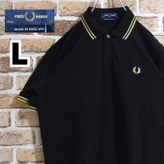 FRED PERRY - 《フレッドペリー》新品タグ　英国製　M12　黒×ゴールド　L相当