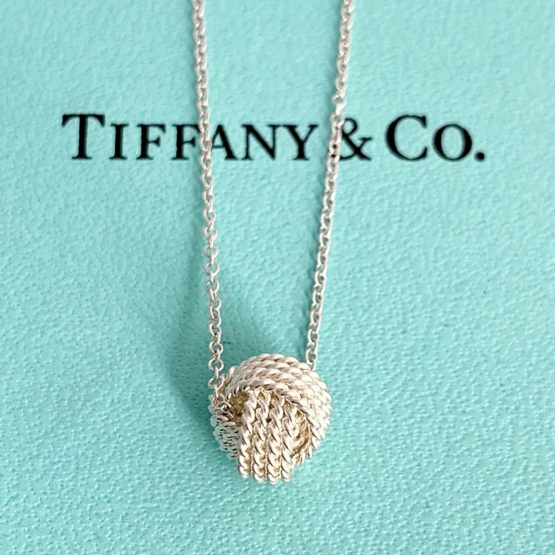 Tiffany & Co.(ティファニー)のティファニー 希少 サマセット メッシュ ネックレス ツイストノット ds1 レディースのアクセサリー(ネックレス)の商品写真