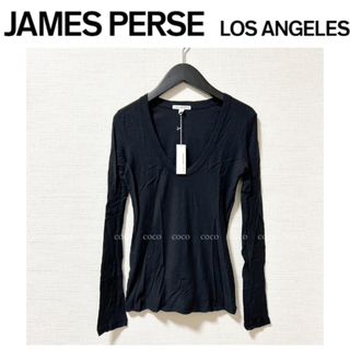 ジェームスパース(JAMES PERSE)の◆新品正規品◆ジェームスパース◆ロングTシャツ　カットソー黒BLACK(カットソー(長袖/七分))