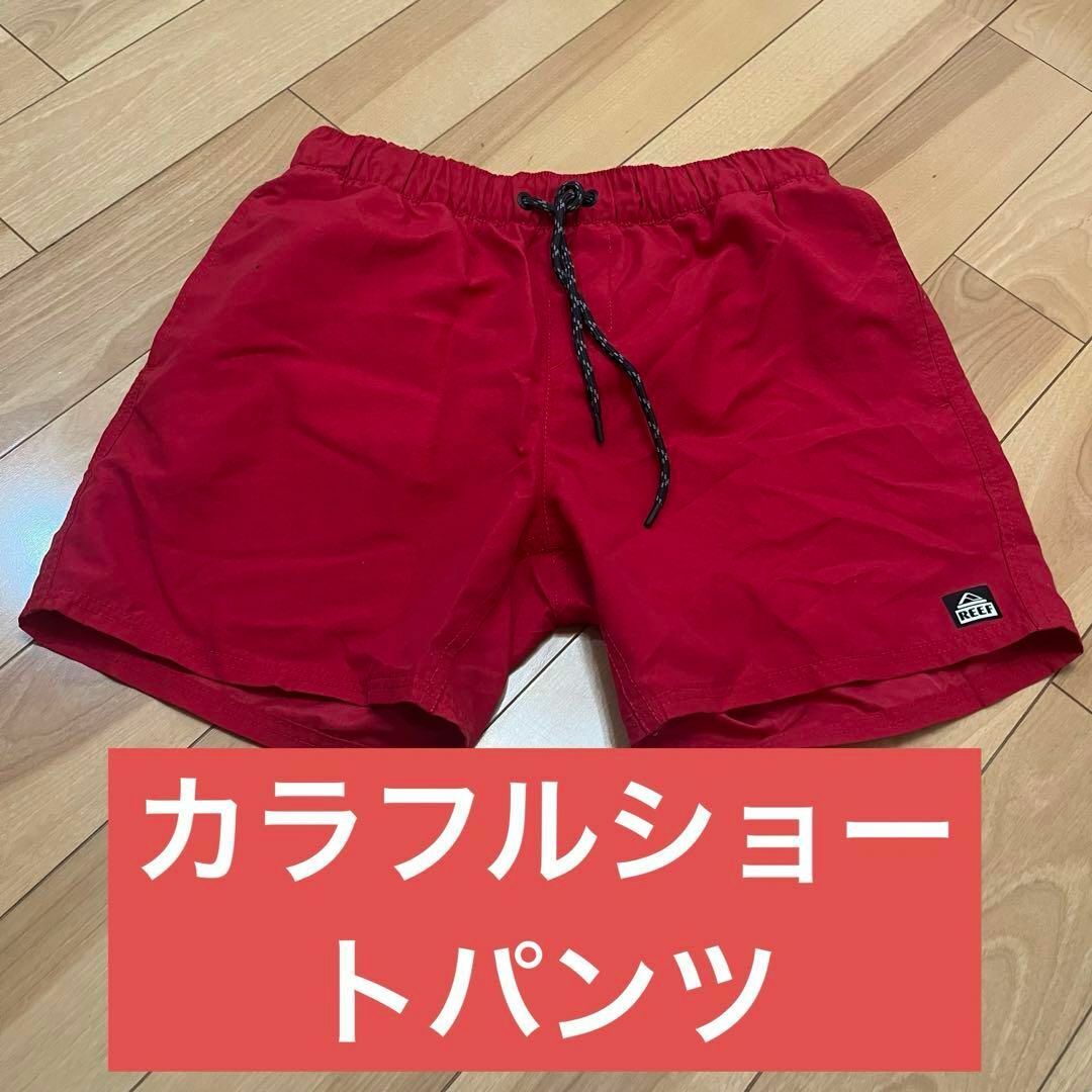 REEF カラフル　ショートパンツ　レッド その他のその他(その他)の商品写真