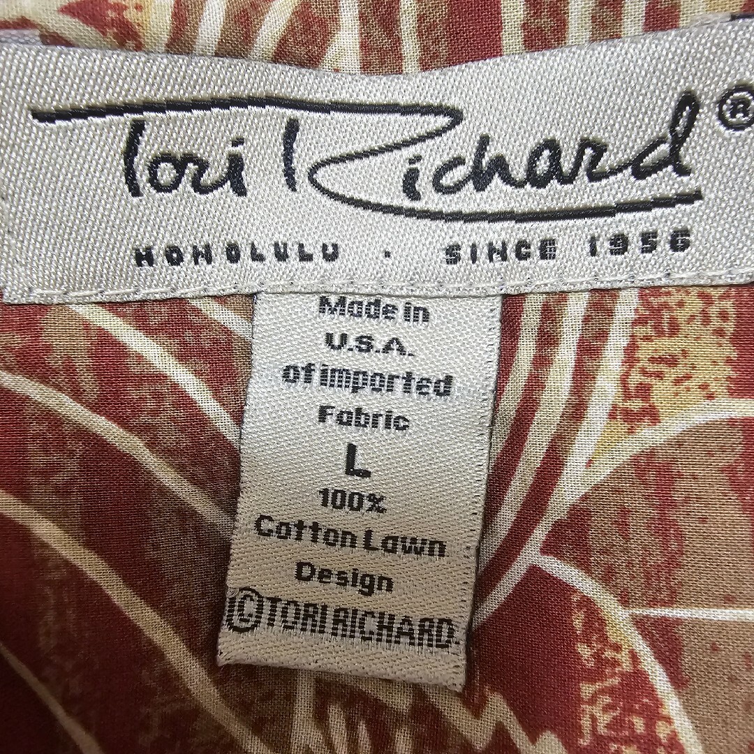 Tori Richard・アロハシャツ・Lサイズ メンズのトップス(その他)の商品写真