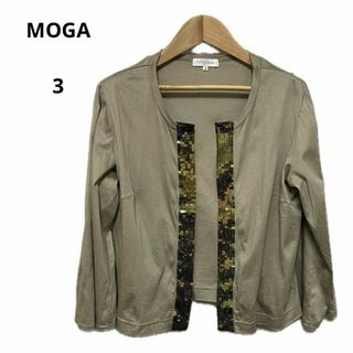 モガ(MOGA)の美品 MOGA モガ トップス ジャケット ストレッチ スパンコール 3(その他)