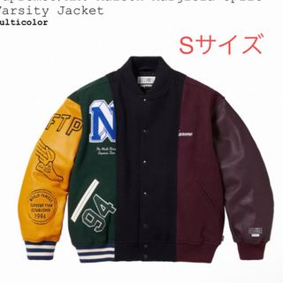 シュプリーム(Supreme)のMM6 Maison Margiela Split Varsity Jacket(レザージャケット)