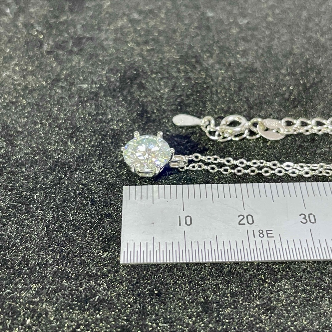 2ct モアサナイトネックレス　【OG】 レディースのアクセサリー(ピアス)の商品写真