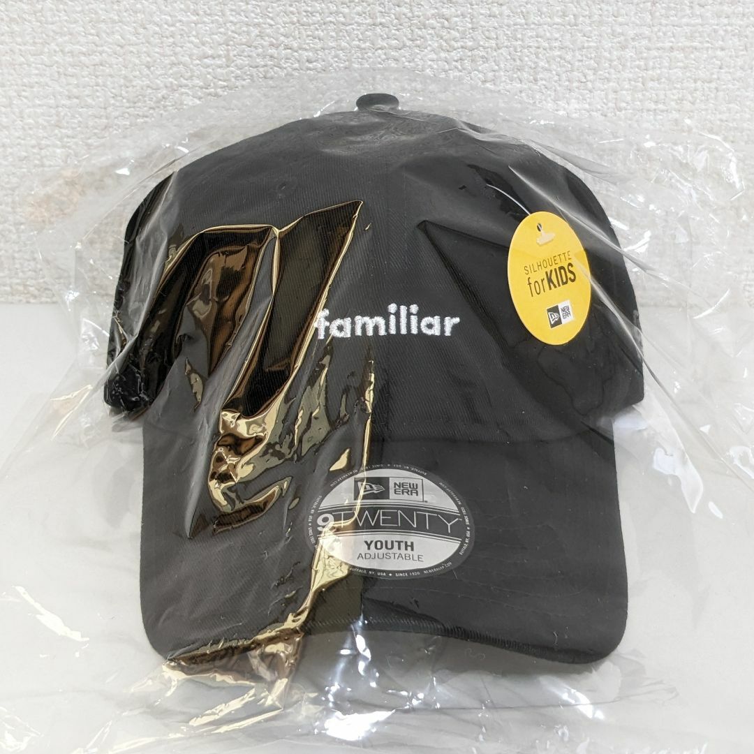 familiar(ファミリア)のニューエラ familiar 帽子 KIDS Youth9TWENTY ブラック キッズ/ベビー/マタニティのこども用ファッション小物(帽子)の商品写真